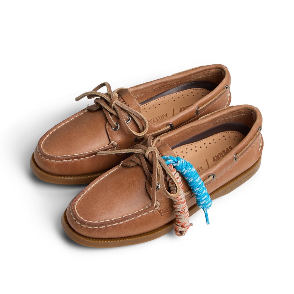 Sperry x Aritzia Tan Leather Boat Shoes NWT